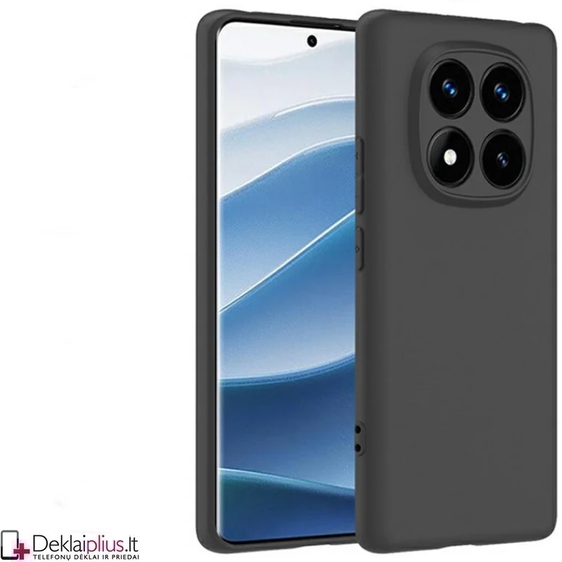 Silikoninis ploniausias dėklas su kameros apsauga - juodas (Xiaomi Redmi Note 14 Pro 4G) Silikoninis ploniausias dėklas su kameros apsauga - juodas (Xiaomi Redmi Note 14 Pro 4G)